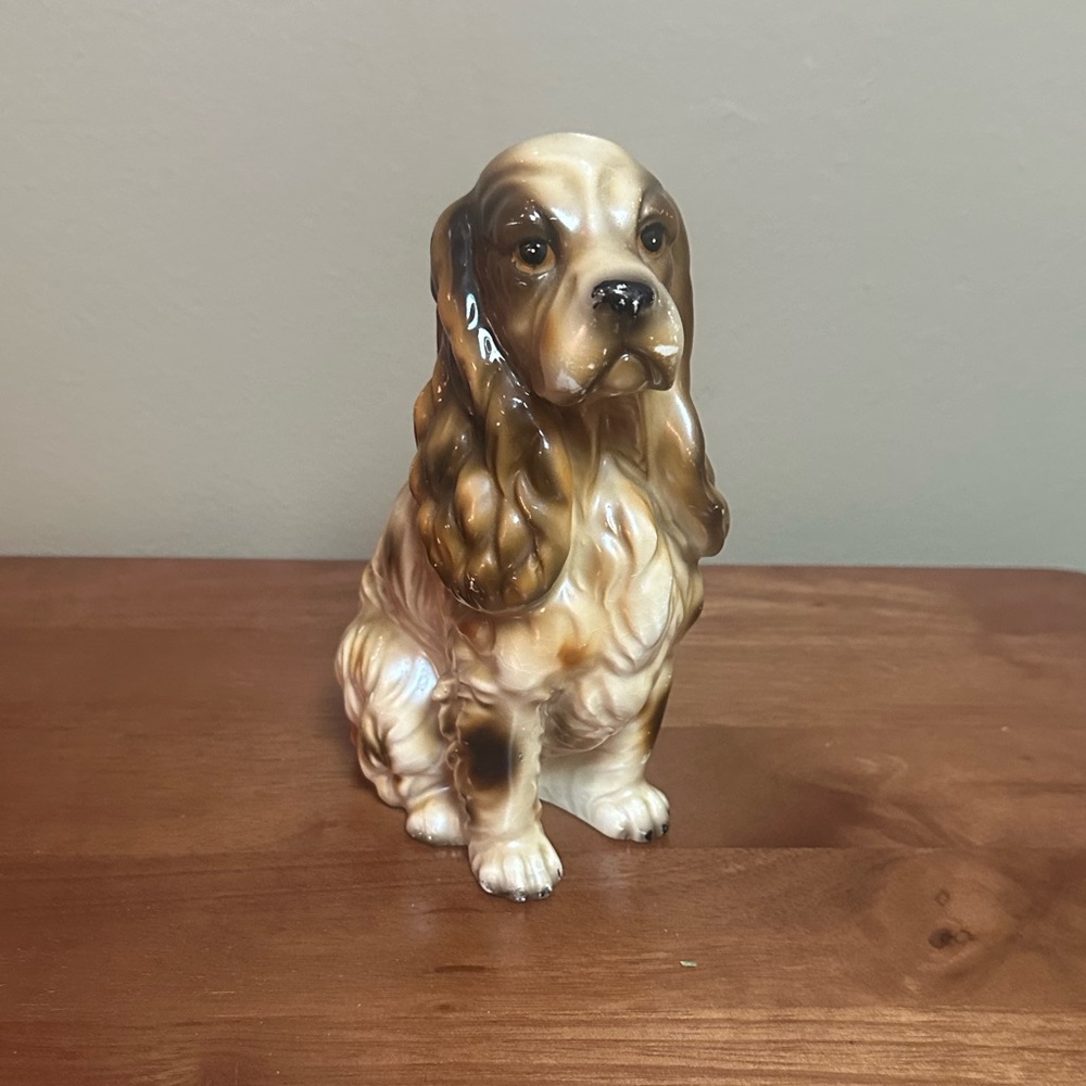 Ceramic Cocker Spaniel Figurine